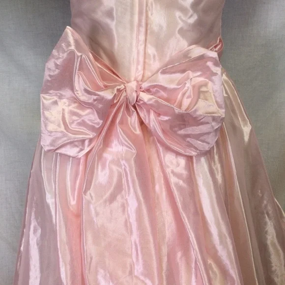Gunne Sax by Jessica McClintock VTG 80’s Pink Gown w/Lace Details Cottagecore